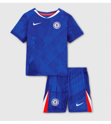 Chelsea Hjemmebanetrøje Børn 2025-26 Kortærmet (+ Korte bukser)